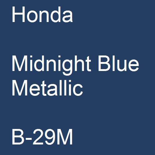 Honda, Midnight Blue Metallic, B-29M.